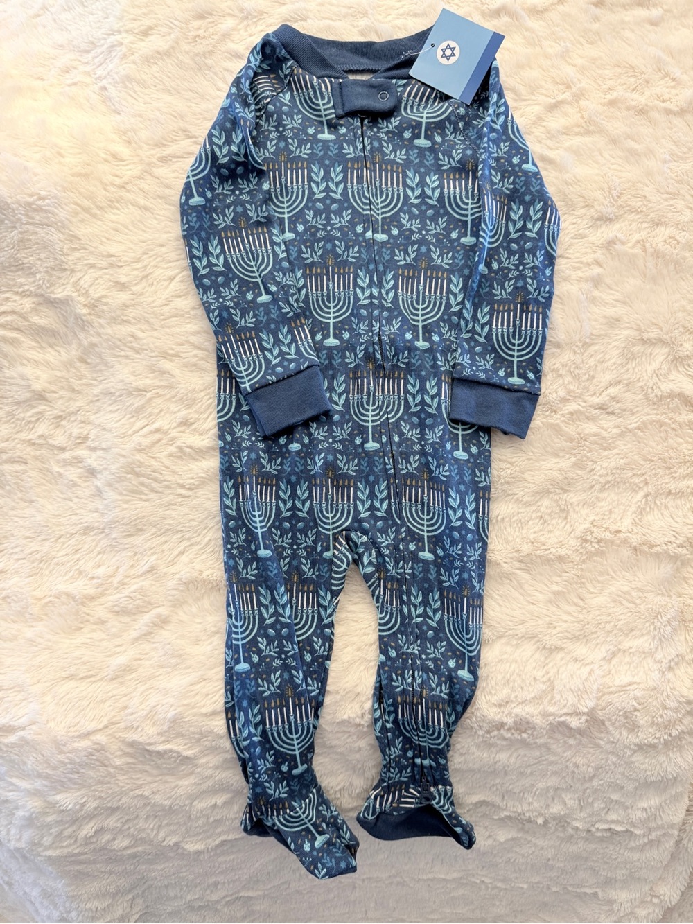 Hanukkah Sleeper Infant Size 6-9 M Target Dreidel Menorah NEW NWT A